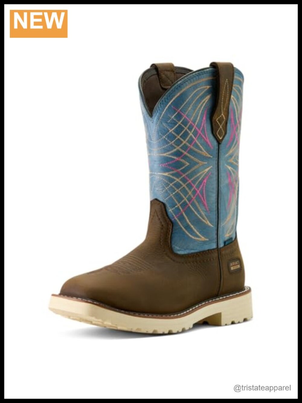 Ariat Women's Activator Waterproof Wide Square Toe Work Boot